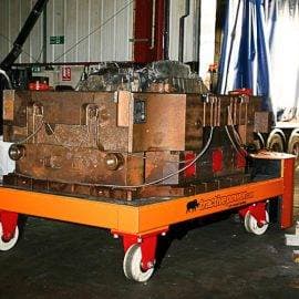 Moving a 30,000kg die tool with a burden carrier