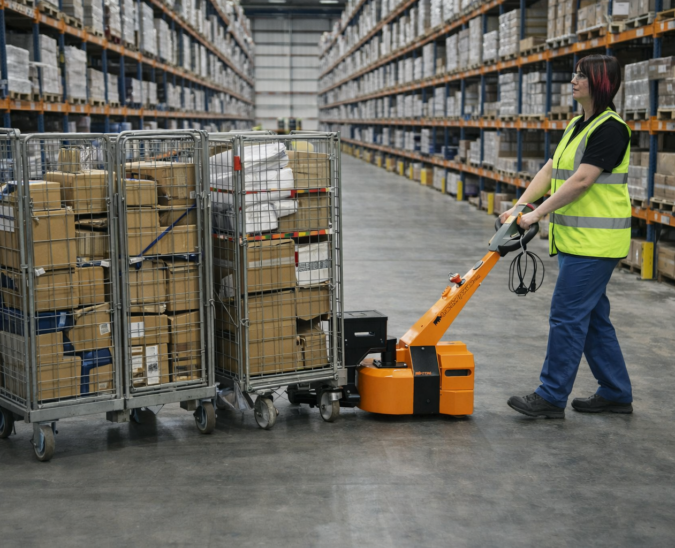 Benefits of Replacing Forklifts with Tractive Tugs