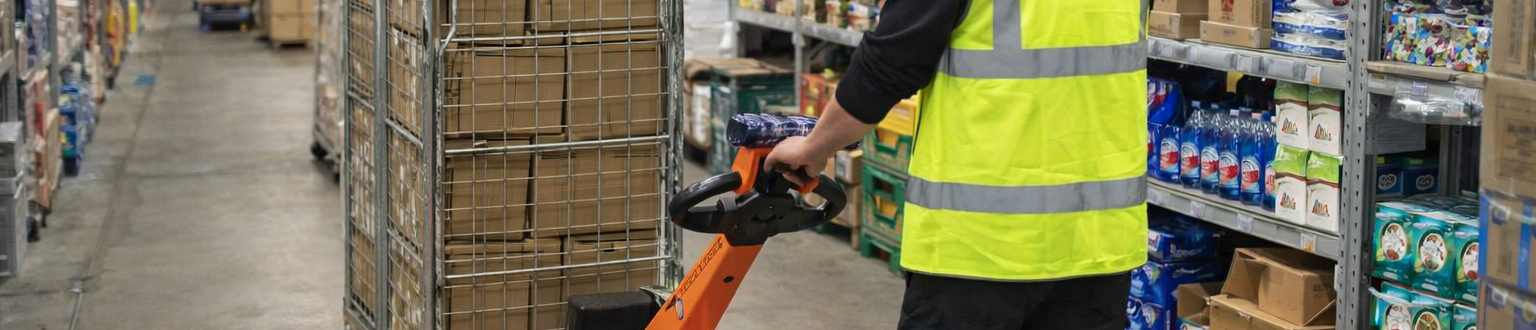 Moving Roll Cages in Supermarkets and Distribution Centres