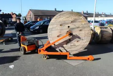 Using a Load Mover for Cable Drums