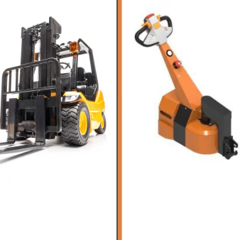 forklift vs electric tugs