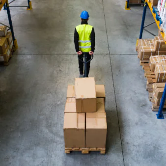Moving inventory around a warehouse with electric tugs